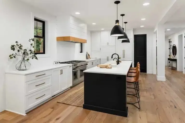 A bold accent color used on a single feature wall
