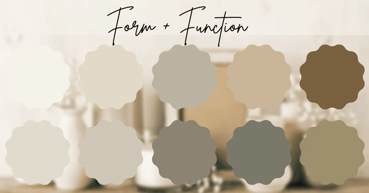 Sherwin Williams Emerald Designer Edition colors in the Form and Function palette