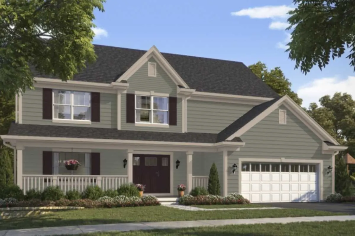 Mountain Road SW 7743 paint swatch shown as a Tallyn's Reach exterior scheme