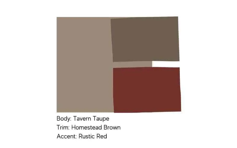 Tavern Taupe SW 7508 paint swatch shown as an exterior body color
